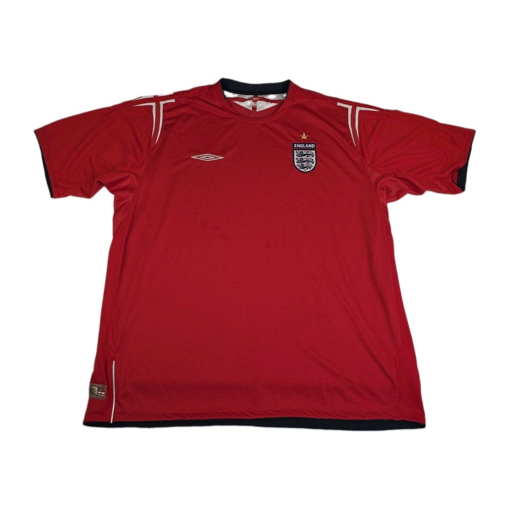 England National Soccer Team Vintage 2004-06 Umbro Jersey Men's Size 3XL Red